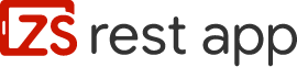 Logótipo ZS rest app