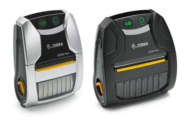Impressoras portáteis Zebra ZQ310 Plus (à esquerda) e ZQ320 Plus (à direita)
